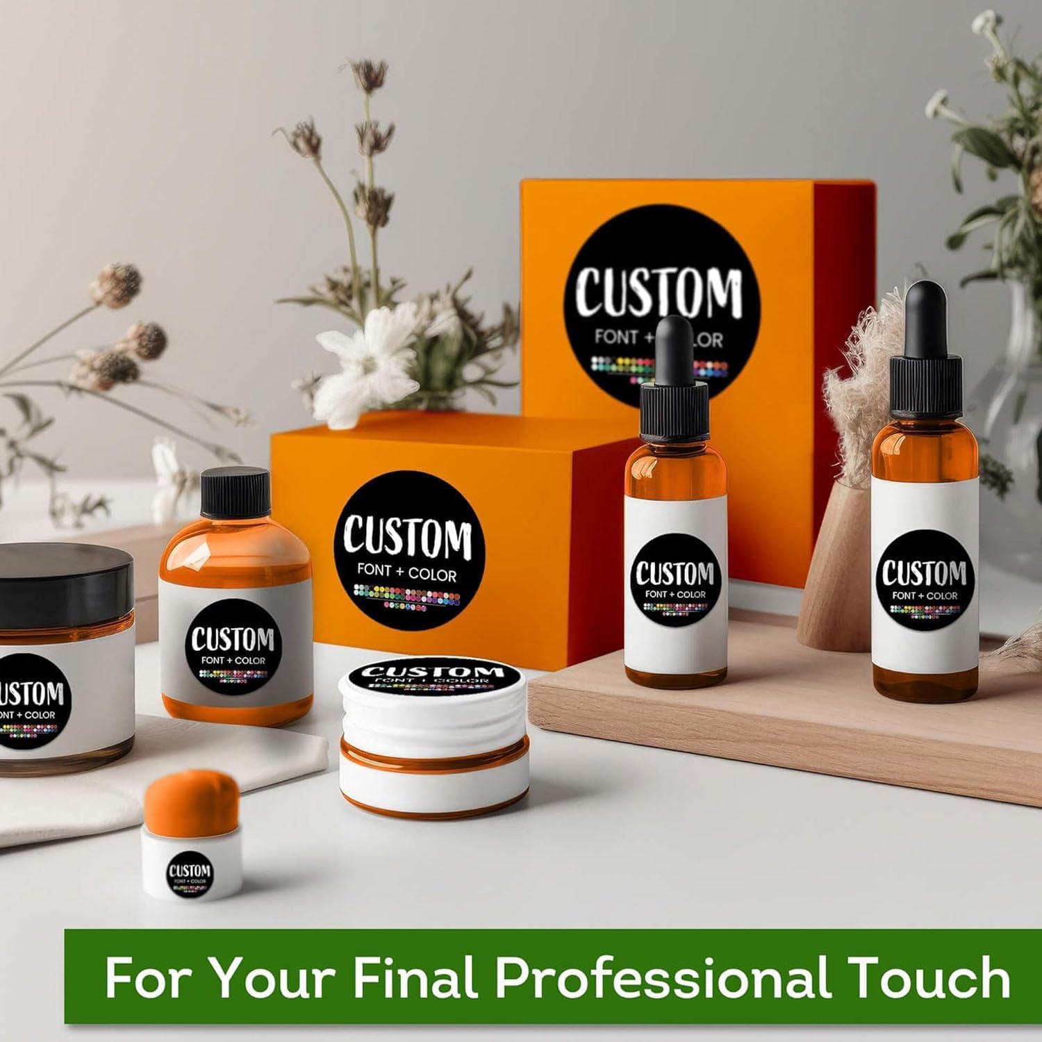 Custom Stickers for Weddings, Birthdays & Businesses - Personalized Labels with Your Logo - Waterproof, Fade and Heat Resistant - Pack of 100-1000 (Custom Image, 3.5 Inch)
