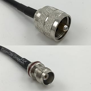 12 inch RG188 PL259 UHF Male to TNC Female Small Bulk Pigtail Jumper RF coaxial cable 50ohm Quick USA Shipping