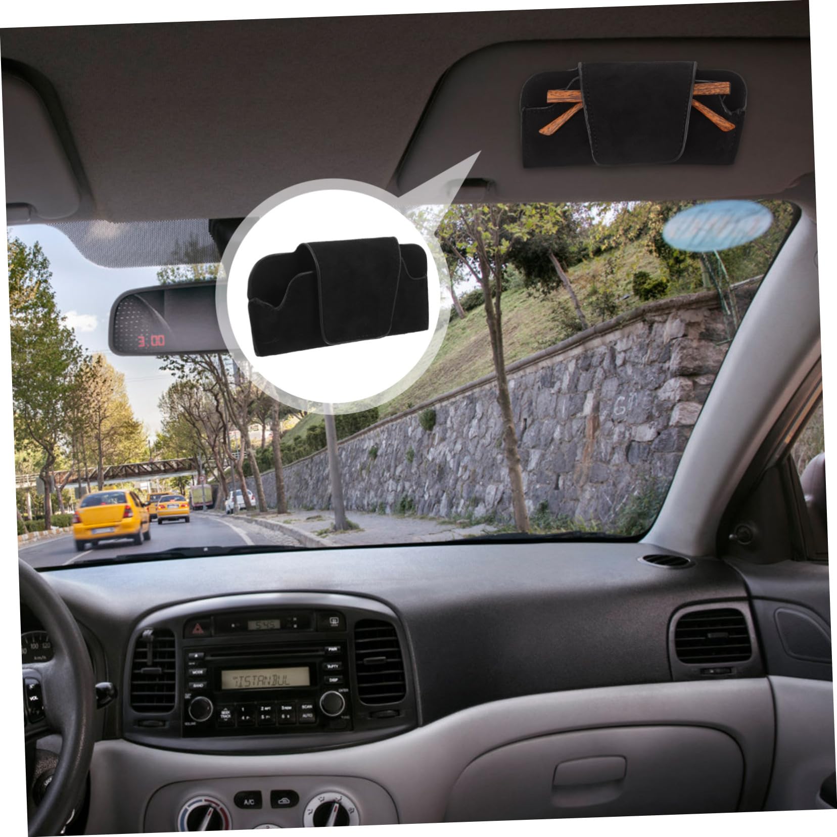Alipis 5 Piezas Soporte de Coche para Gafas de Sol portavasos Coche Titular de Las Gafas de Sol Sunglasses Organizer Estuche as de Soporte para as de Organizador de Visera