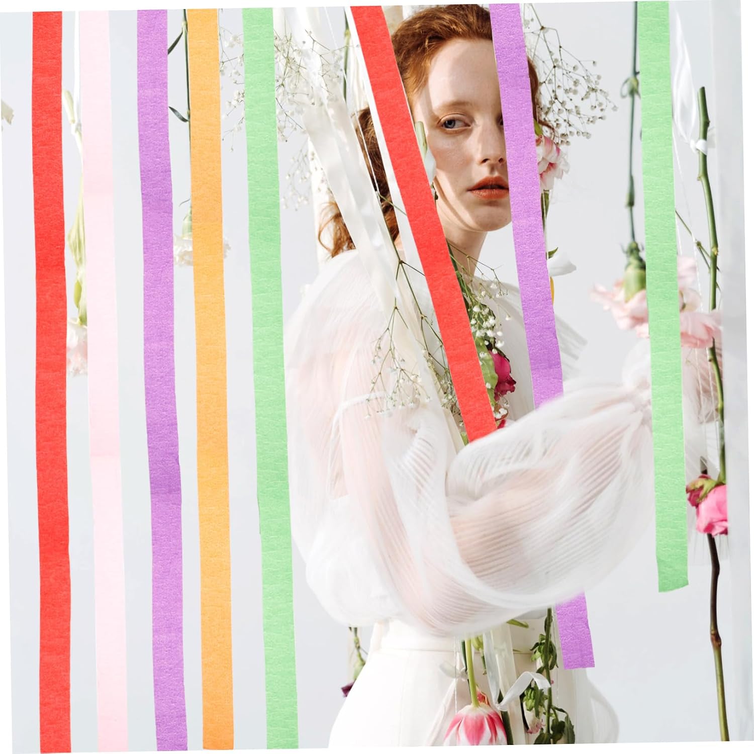 MERRYHAPY 10rolls Crepe Paper Streamers for Birthday Party Decorations for Weddings Showers and Festive Events Deep