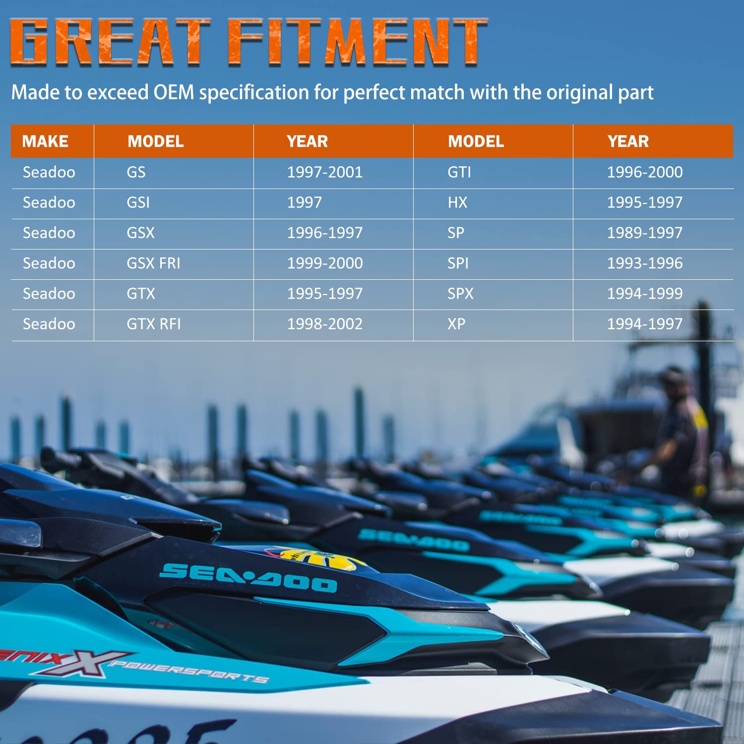 SeaDoo Jet Pump Rebuild Kit W/ Impeller Tool GTX GTS 1992 1993 - Foto 10