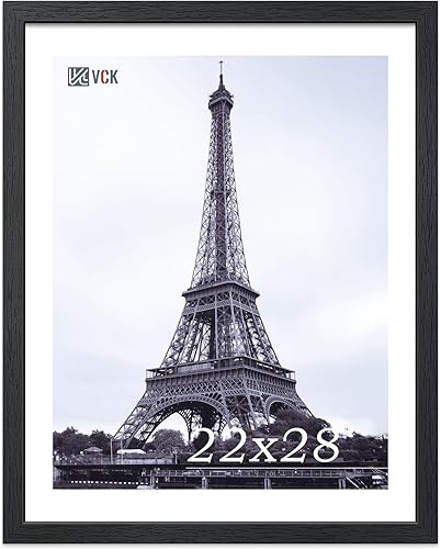 Miniatura 23 de VCK Marco de Madera de 18x24 Pulgadas para Pósteres, Impresiones, Fotos, Imágenes, Mapas, Certificados y Obras de Arte Negro