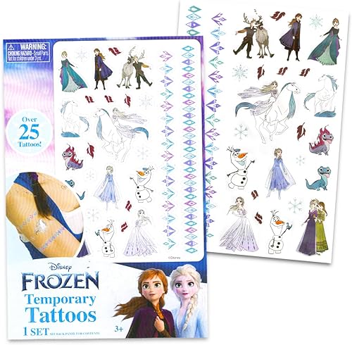 Miniatura 4 de Disney Frozen School Stationery Set  Incluye una carpeta de cartera, cuaderno, borrador, sacapuntas, lápiz, tatuajes y más  Suministros de regreso a