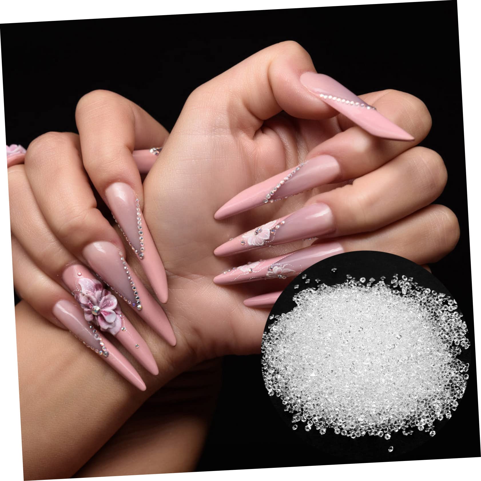 FOMIYES 25 Set Di Decorazioni Per Nail Art Ornamenti in Facili Da Applicare Ciondoli Per Unghie Indossabili Accessori Unici Per Saloni Di Bellezza