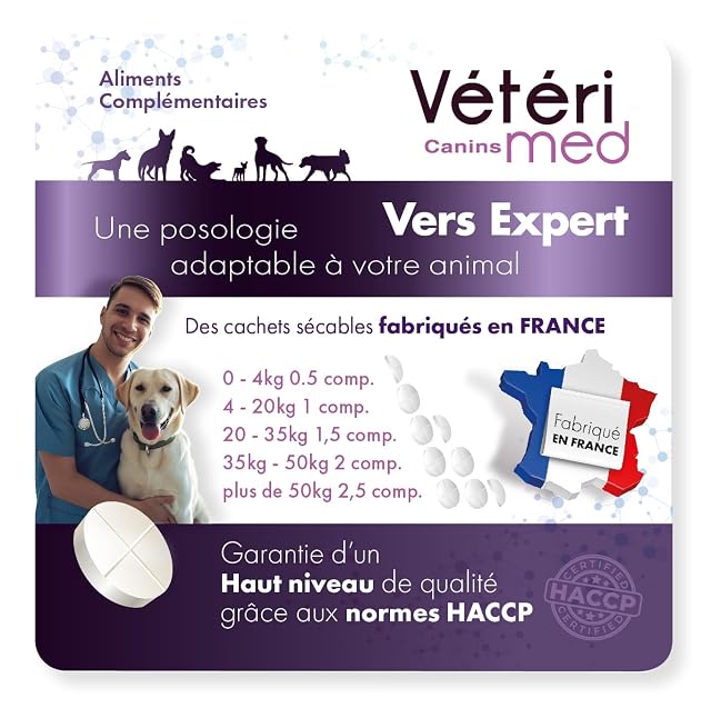 Foto 5 de 6 de DESPARASITANTE Vétérimed, para Perros, Higiene Intestinal y Bienestar General, Fabricado en Francia