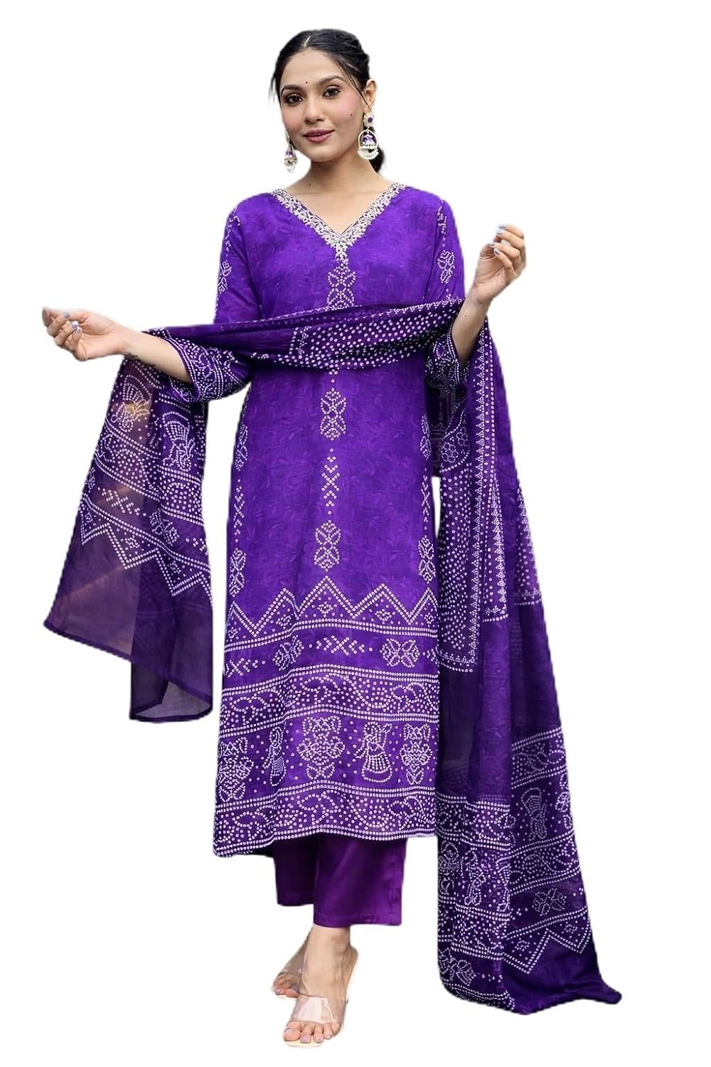 MITZO Kurta Sets for Woman || Kurta Sets for Women Cotton || Women Kurta Sets with Dupatta Cotton || Kurti Pant Set with Dupatta