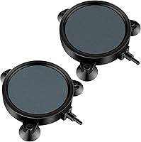 Pawfly 4 Inch Air Stone Disc Bubble Diffuser 2 Pack for Aquarium Fish Tanks Ponds DWC - Steady Bubbles High Oxygen