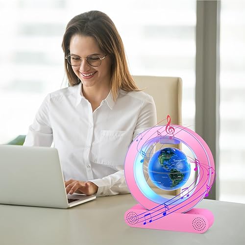 Miniatura 4 de Altavoz de levitación magnética de globo flotante, altavoz Bluetooth inalámbrico Bluetooth 5.0 con luces LED, decoración de oficina en casa, regalos