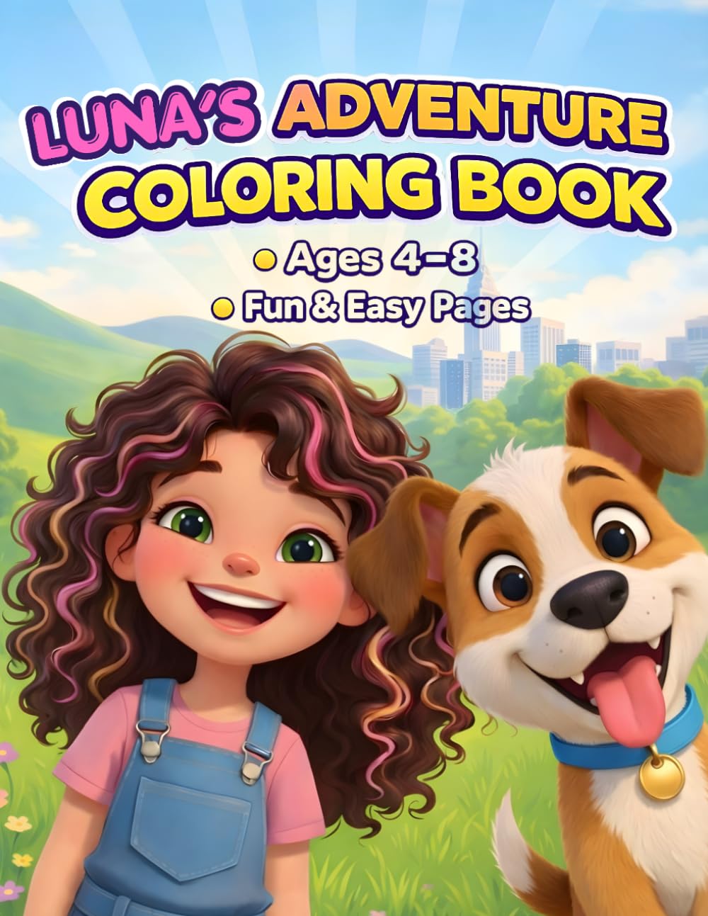 A Big City Adventure Coloring Book: From the Little Big Stories world (Little Big Stories: Luna Adventures)