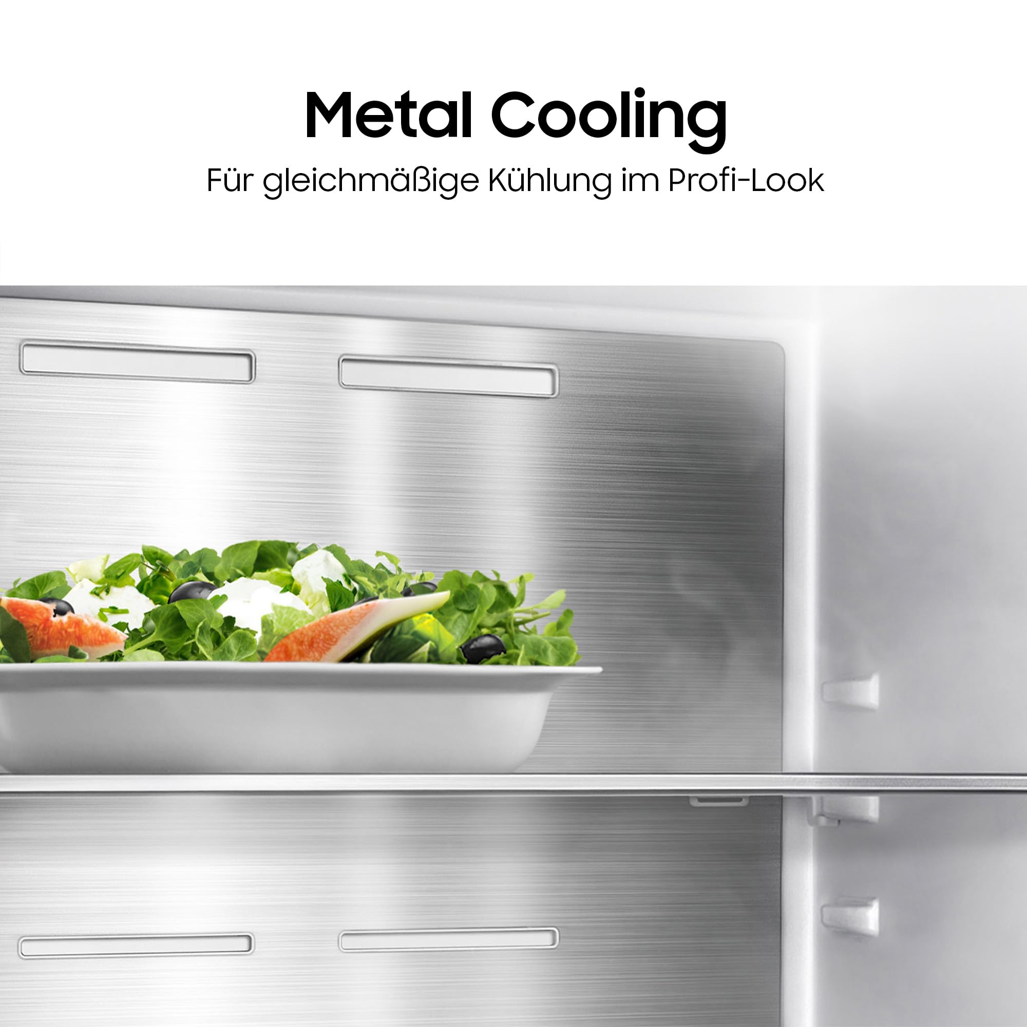 Samsung BRB38G705DWWEF Einbau-Kühl-Gefrierkombination, Kühlschrank mit Gefrierfach, 194 cm, 389 l, No Frost+, AI Energy Mode, Optimal Fresh+, Weiß
