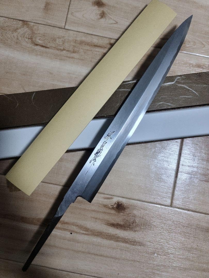 NO.01191包丁 堺真久作 本焼 特殊鋼 柳刃 尺 真久作 相出刃 特殊鋼本