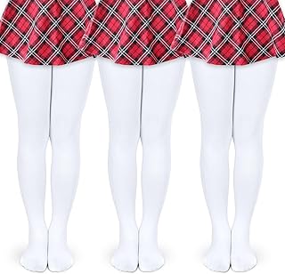 3 pares de medias de ballet para niñas, medias de entrenamiento ultra elásticas y suaves