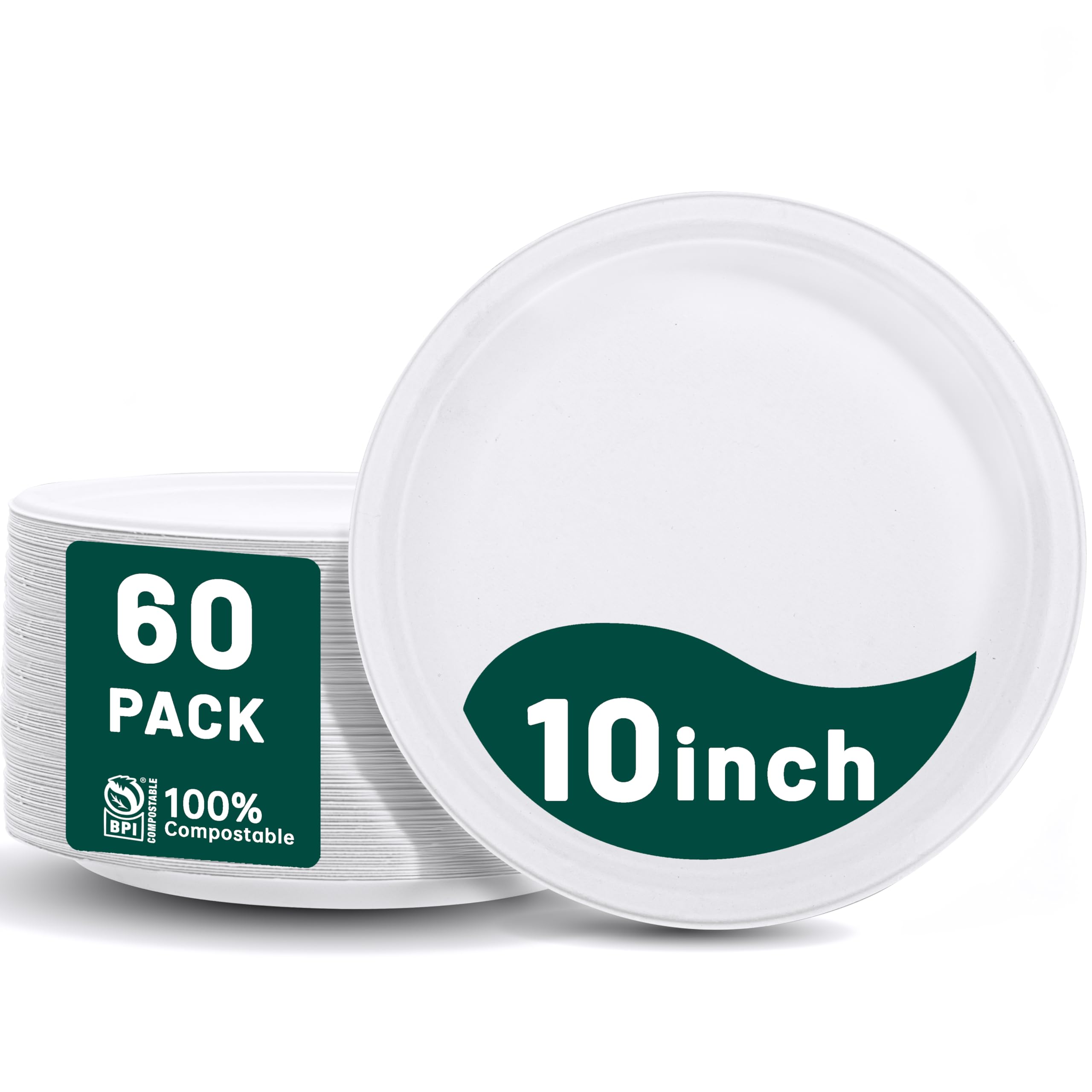 Compostable Paper Plates - 125 Pack -18