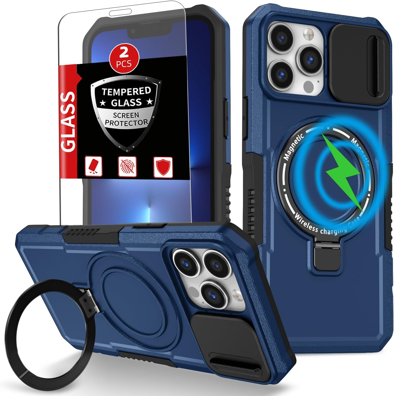 Giisorde 360° Magnetic Stand For IPhone 14 Pro Max Case - View #9