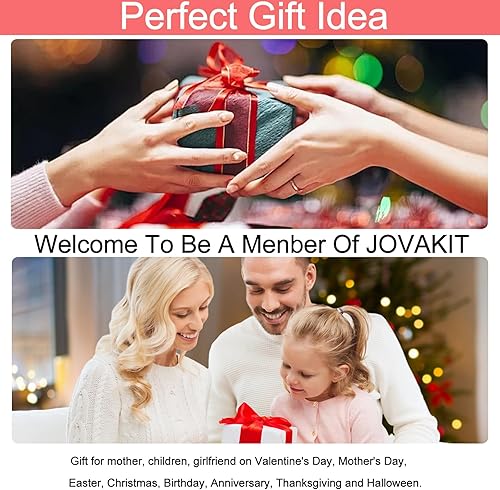 Miniatura 7 de JOVAKIT Bolsa de maquillaje del alfabeto para mujeres, regalos de Navidad para niñas de 6 a 18 años, flores florales, coqueta, artículos de aseo de