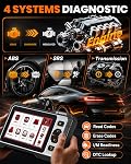 ANCEL FX6000 Bidirectional Scan Tool with Active Test, OBD2 Scanner for Engine ABS Airbag Transmission, Car Scanner with ABS Bleeding, EPB, Oil, SAS, BMS Resets, CAN FD & FCA AutoAuth, Auto VIN