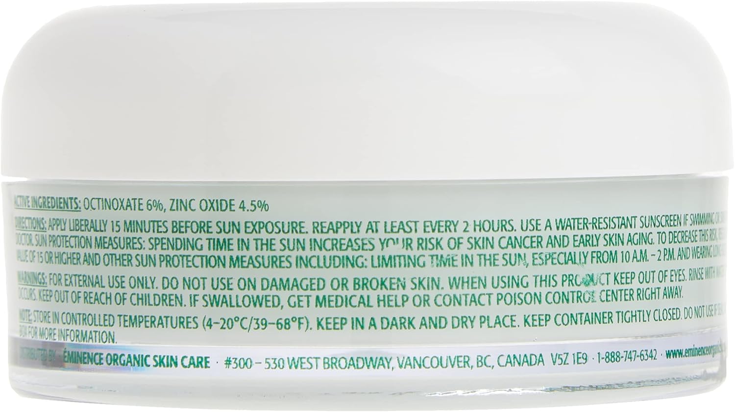 Eminence SPF 30 Bright Skin Moisturizer Ounce, 2 Fl Oz