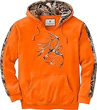 Legendary Whitetails Men’s Camo Hoodie Midweight V-Neck Design Pullover Sweatshirt
