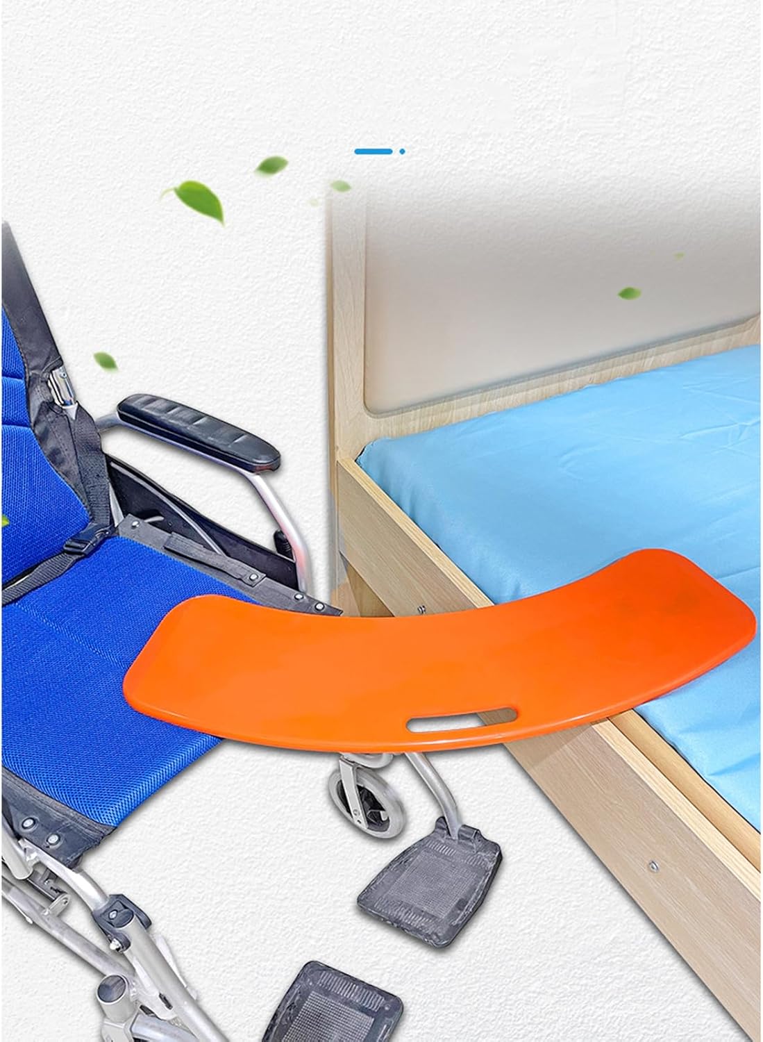 Transfer Board for Seniors, Slide Assist Device for Wheelchair to Bed, Toilet, Tub, Car - Weight Capacity 330 Lbs, Includes Fixing Ports