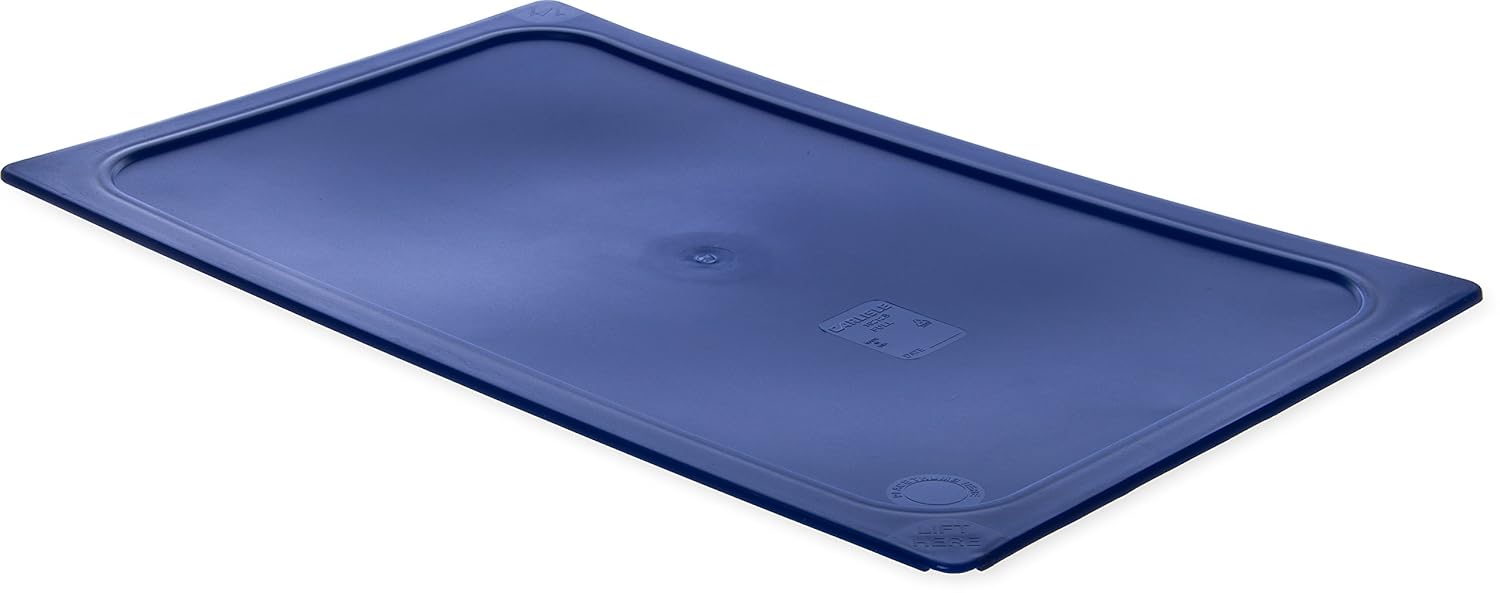 Carlisle FoodService Products StorPlus Smart Lid, Cover for Full Size Food Pans, 20.75" x 12.75" x 0.5", 1 Count, Blue