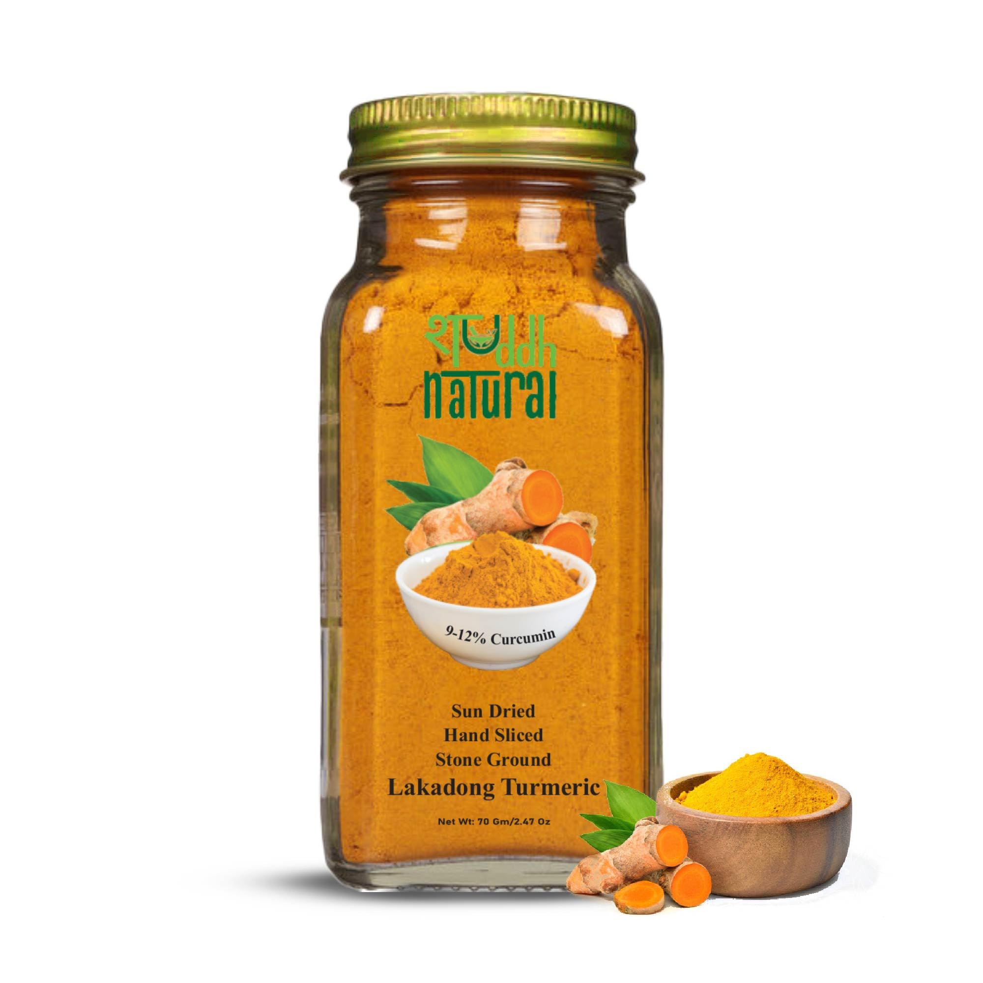 SHUDDH NATURAL – Lakadong Turmeric (Haldi) Powder (High Curcumin 9-12% Single Origin 70gms) from Meghalaya for Immunity and skin care, Natural Curcuma longa (B09ZDMLSKZ) Amazon Price History, Amazon Price Tracker