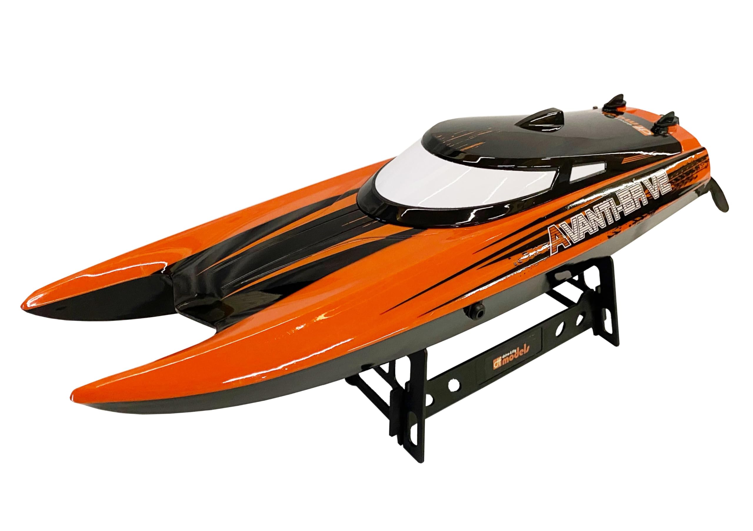 Avanti BR V2 3640 Bateau RTR brossé (L x l x H) 44 x 12 x 10 cm, Environ 580 g, à partir de 14 Ans, avec Batterie et câble de Charge USB, Catamaran de Course télécommandé, Jouet