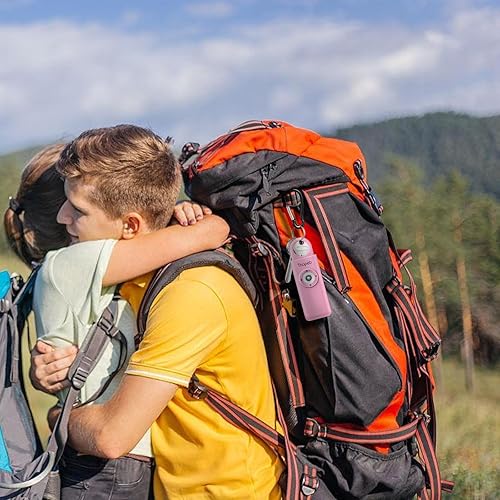 Miniatura 10 de Autodefensa original para mujeres, alarma personal para mujeres, recomendada por la policía, sirena LED de 130 dB, llavero de color pop (rosa)