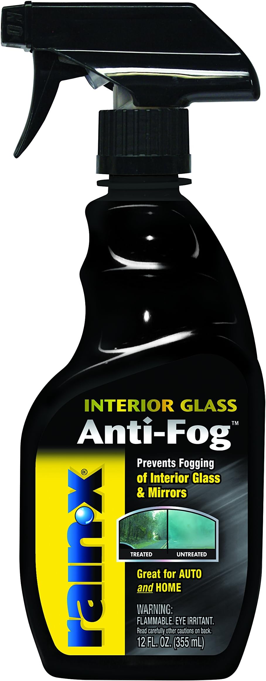 630046 Interior Glass Anti-Fog, 12 oz. - Prevents Fogging of Interior Glass and Mirrors, Usable on Both Automobiles and Marine Vehicles