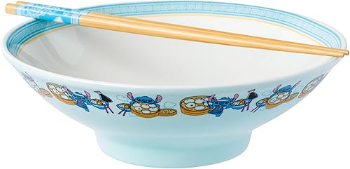 Miniatura 55 de Silver Buffalo - Cuenco con palillos para arroz, fideos o ramen, de cerámica, modelo Hogwarts Railways con escudo, de Harry Potter, apto