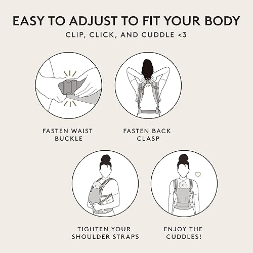 Miniatura 4 de Portabebé ergonómico, marca Baby Tula. Fácil de agrandar, NegroGris