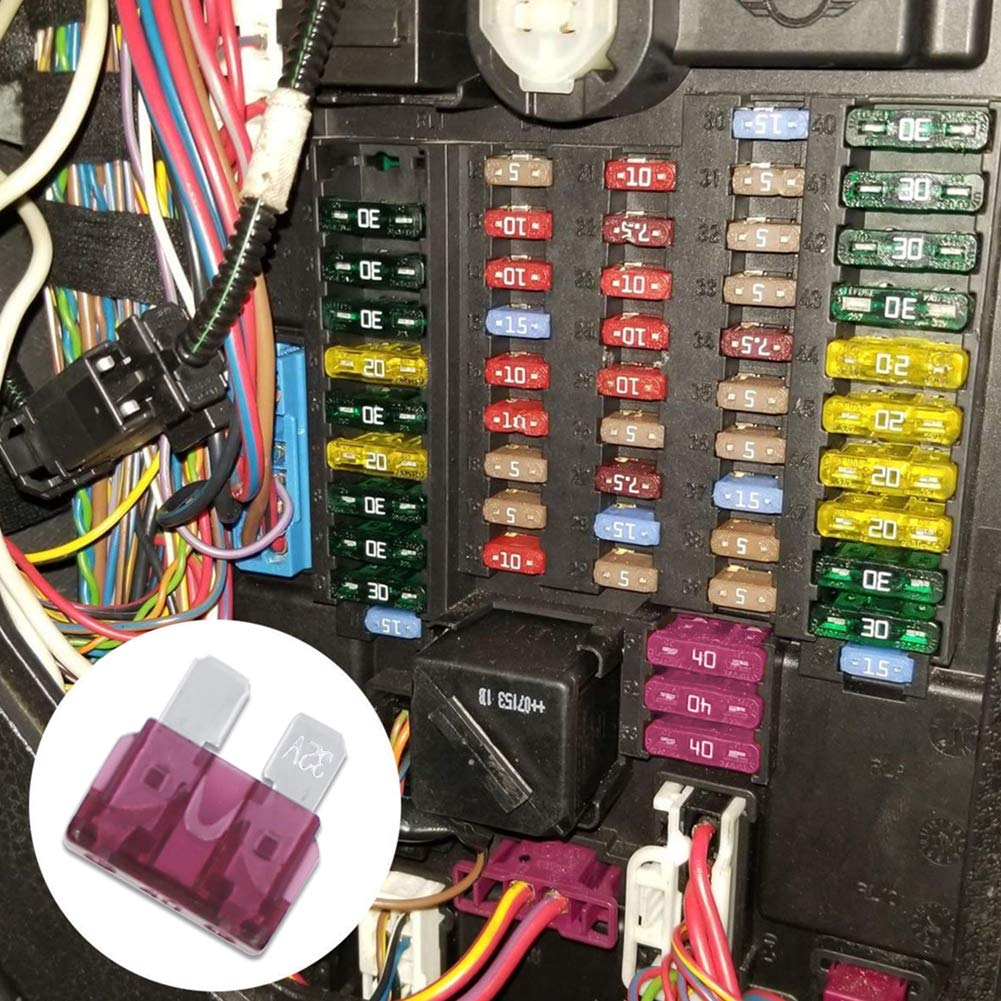 Amazing 🔥 40A Fuse Automotive, 10Pcs 32V DC Blade Fuse 40 Amp Fuse, 10 Pack 40A Automotive Blade Fuse, 40Amp Car Fuse Kit, Car Fuse Assortment Kit, Standard Blade auto Fuses, Universal Standard Replacement Fuse
