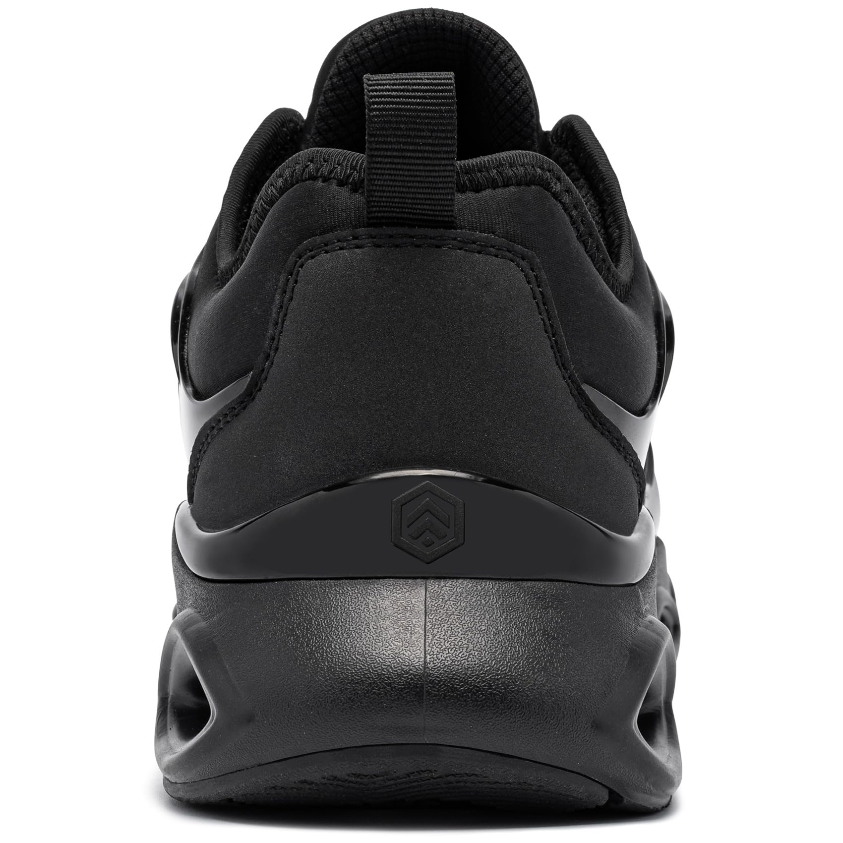LARNMERN Scarpe Antinfortunistiche Donna Moda con Punta in Acciaio Scarpe Antinfortunistica Comodo Ammortizzazione Scarpe da Lavoro Leggere Traspiranti(Nero,37EU)