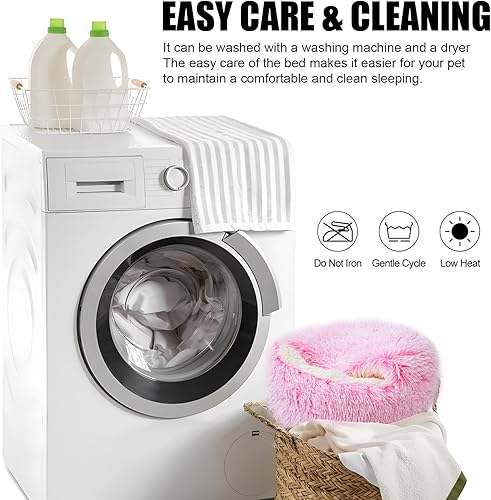 Miniatura 5 de Camas relajantes para perros y cueva para gatos con funda con capucha, camas redondas extraíbles lavables para mascotas pequeñas y medianas, cama