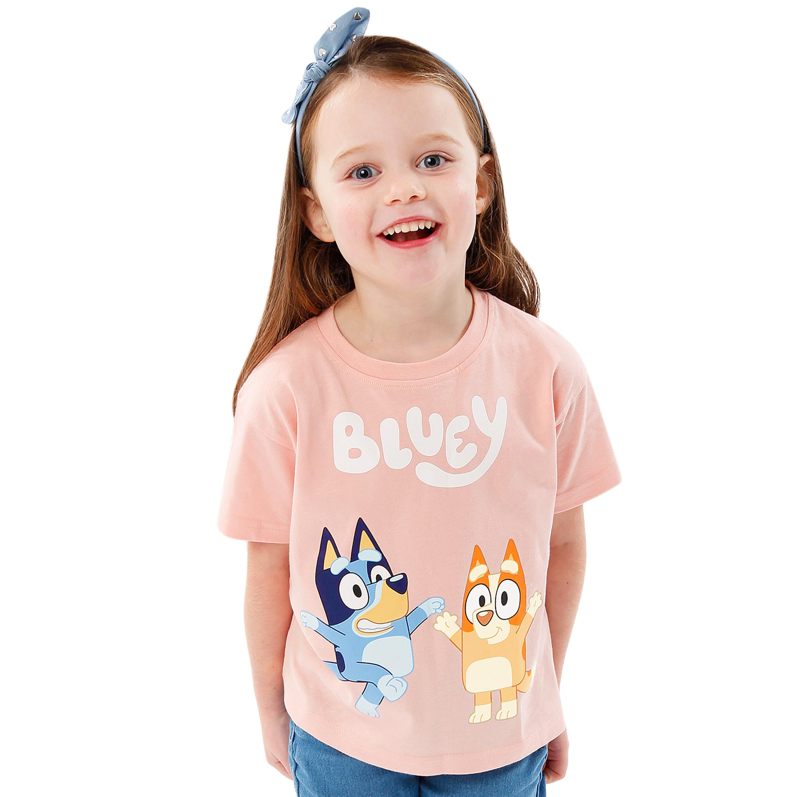 Bluey Camiseta Camiseta de Bingo para Niñas | Camisetas Manga Corta Niña | Camisetas Niñas | De 18 Meses a 6 Años