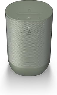Sonos Move 2 | Wireless Portable Speaker with WiFi, Bluetooth, Amazon Alexa, 24-Hour Battery Life, Wireless Charging Base - Olive