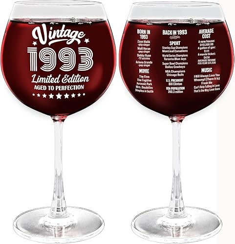 Henghere Regalos de cumpleaños número 30 para hombres y mujeres, regalos de cumpleaños de 30 años, regalo de cumpleaños 30, vintage, decoraciones de