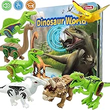 Banvih Dinosaur Toys for Boys and Girls 3 Years Old & Up Included 8 Realistic Durable Dinosaur Figures and Jurassic Adventure Roar Dinosaur Sound Book for Toddler Preschool Fun Learning - coolthings.us