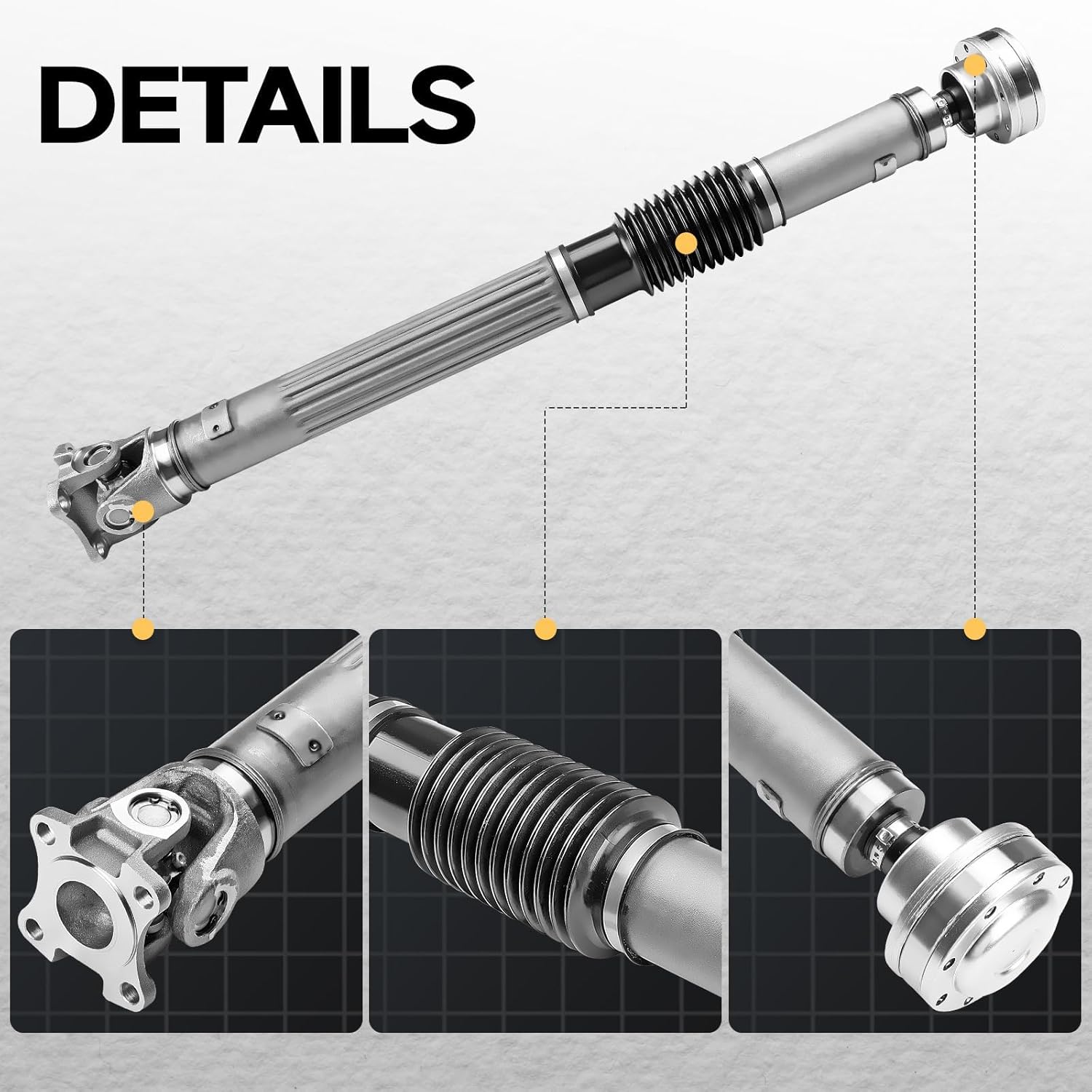 Front Drive Shaft Fit For Jeep Gladiator (3.6L) 2020; Jeep Gladiator JT 2020 3.6L AT 4WD; Jeep Wrangler JL (3.6L) 2018-2019; Jeep Wrangler JL 2019-2020 2.0T/3.6L AT 4WD # 68272525AB