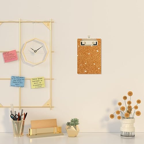 Miniatura 6 de Portapapeles acrílicos, portapapeles con purpurina de moda, tablero de clip tamaño carta Stardard, tamaño A4 de 12.5 x 9 pulgadas, lindo