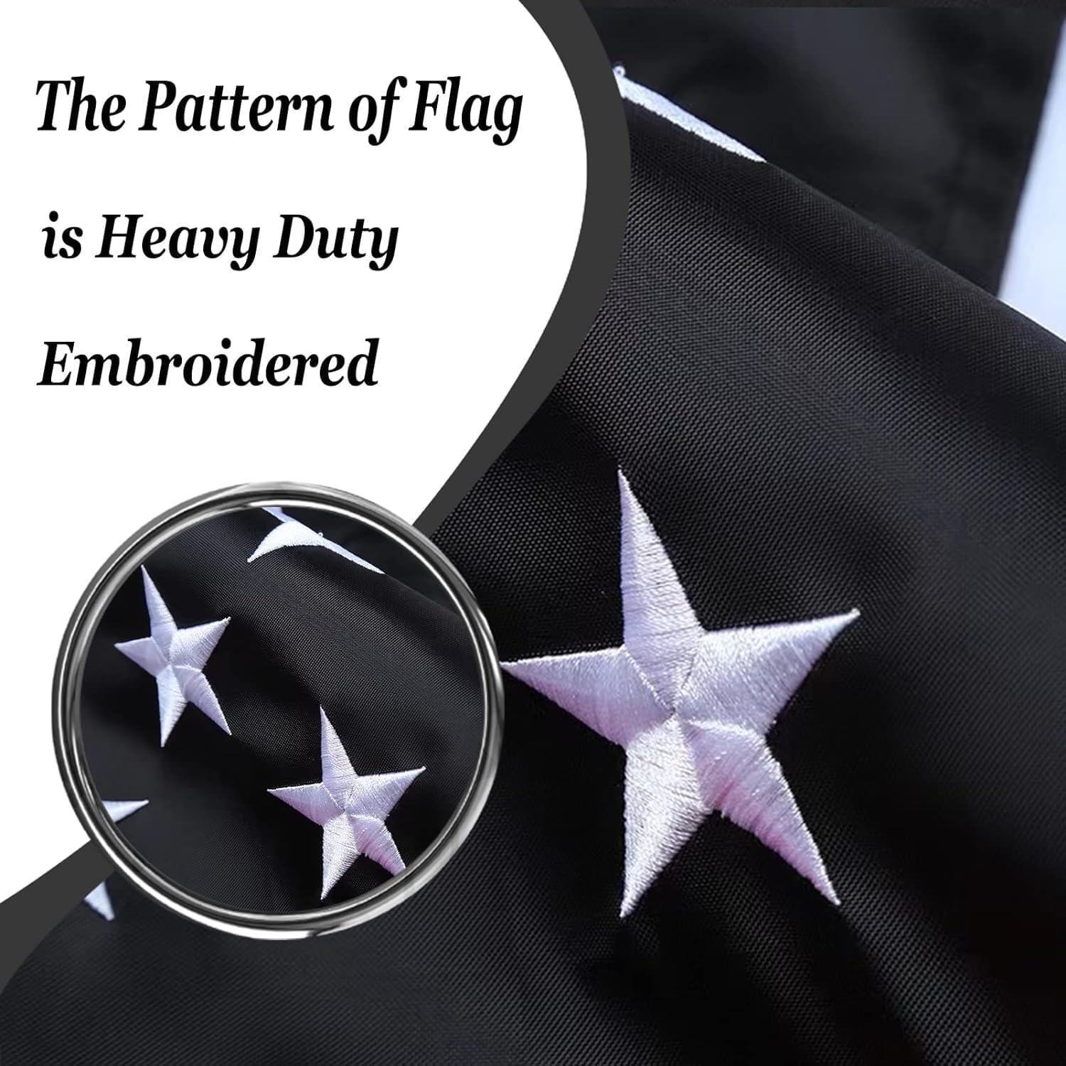 Thin Red Line Flag 4x6 Firefighter American Flag Embroidered Outdoor Heavy Duty 210D Thin Red Stripe Flag Banners with 2 Metal Grommets