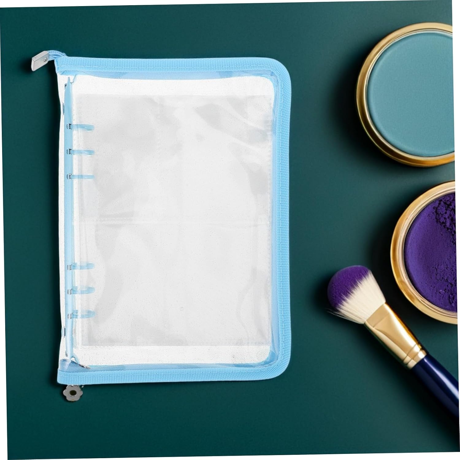 TIDTALEO Transparent Jewelry Storage Book 80 Pockets Travel Earring Organizer Case with Zipper Clear Pvc Pouches Binder Album for Necklaces Bracelets