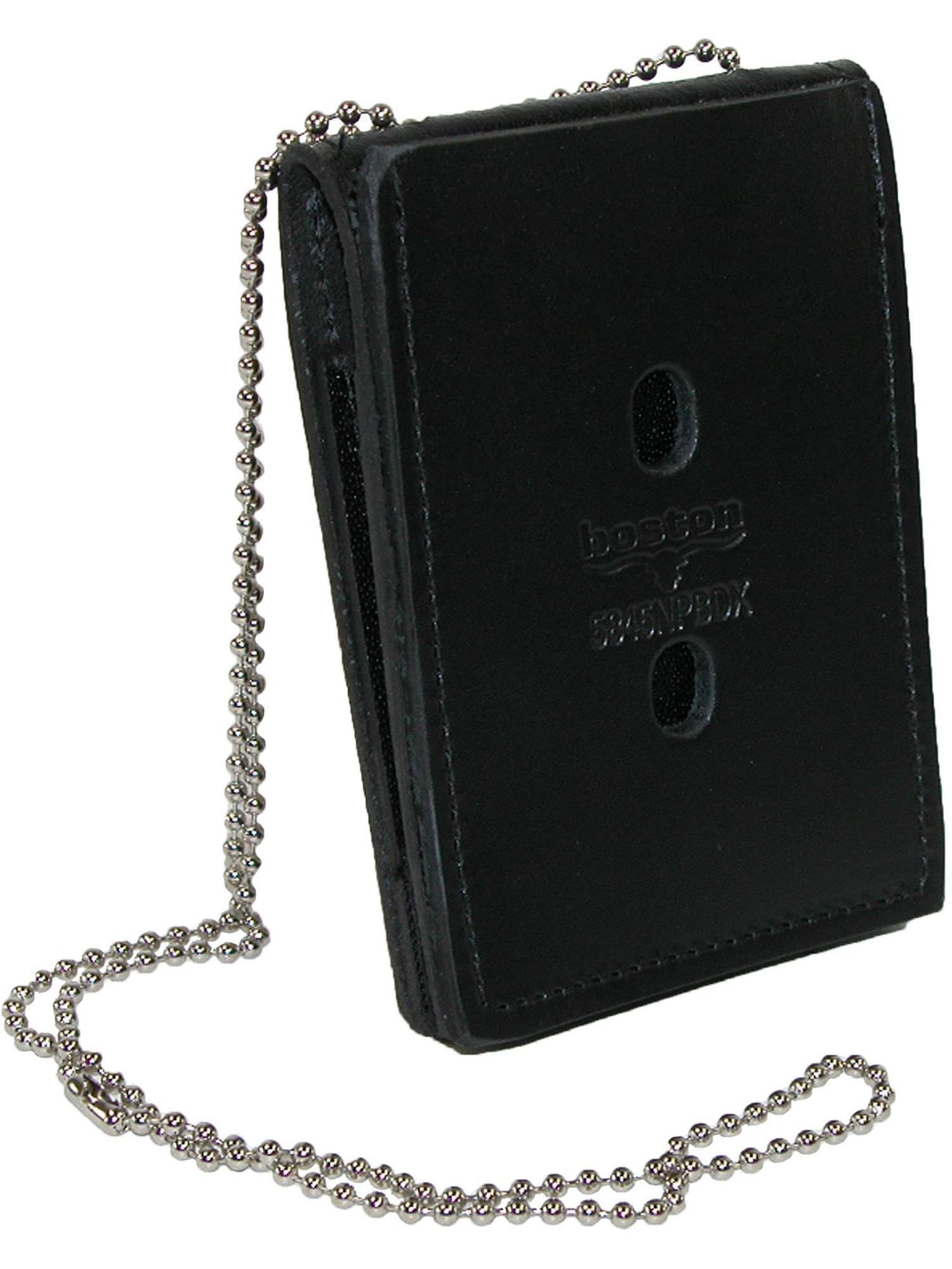 Amazon.com : Boston Leather Leather Deluxe ID and Badge