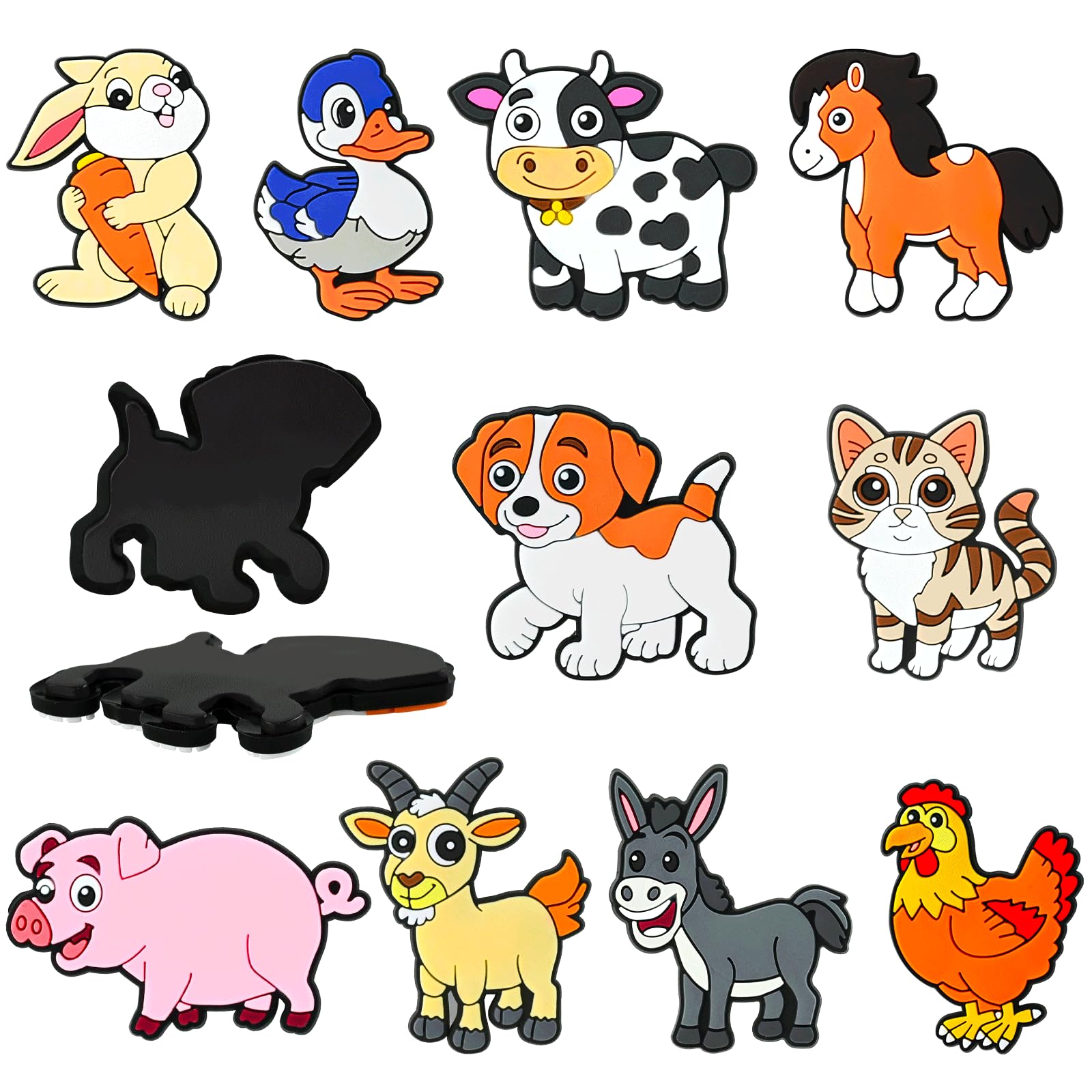 10 PCS Refrigerator Magnet Set for Children, Cute Farm Animal Magnets for Toddlers, Educational Toy & Decoration for Children's Rooms and Kitchens, Educational Gift for Babies