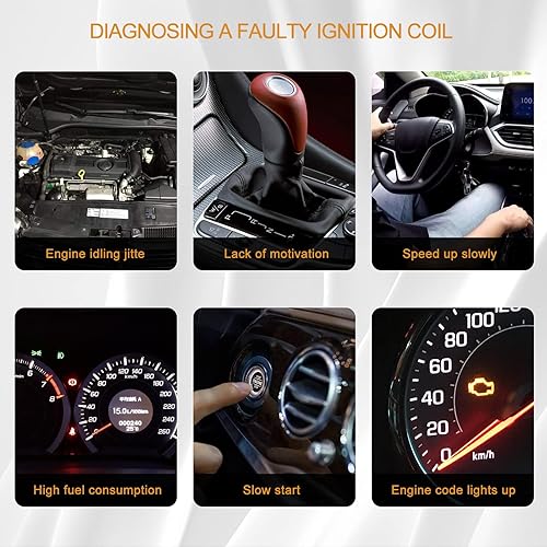 Miniatura 4 de Paquete de bobinas de encendido compatibles con Hyundai Sonata Elantra 2015-2019, Kona 2018-2019, Kia Forte 2015-2019, Kia Optima 2017-2018