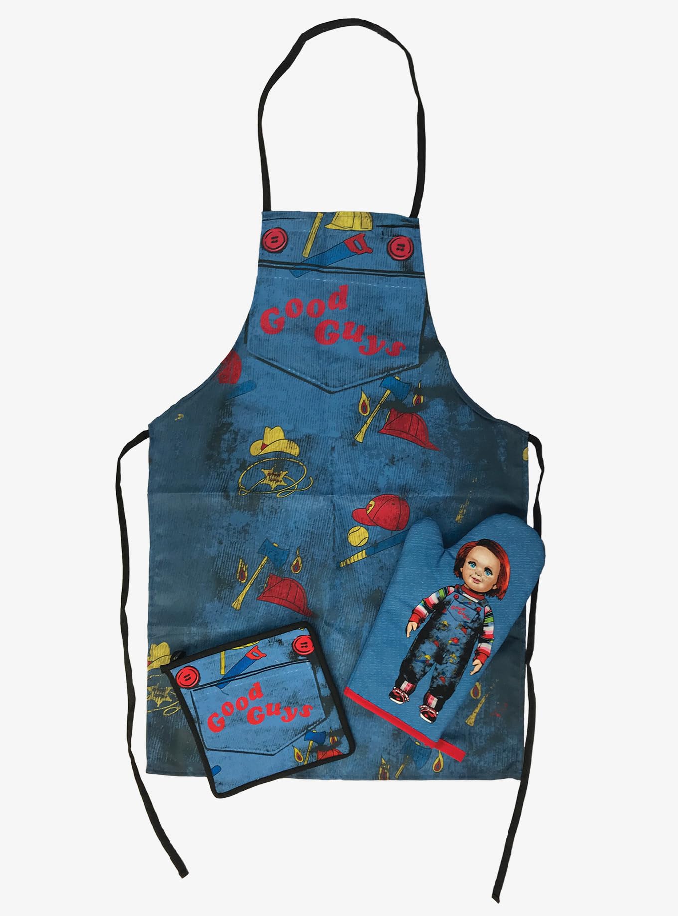Surreal Entertainment Kitchen Textile Set with Chucky Good Guys Design