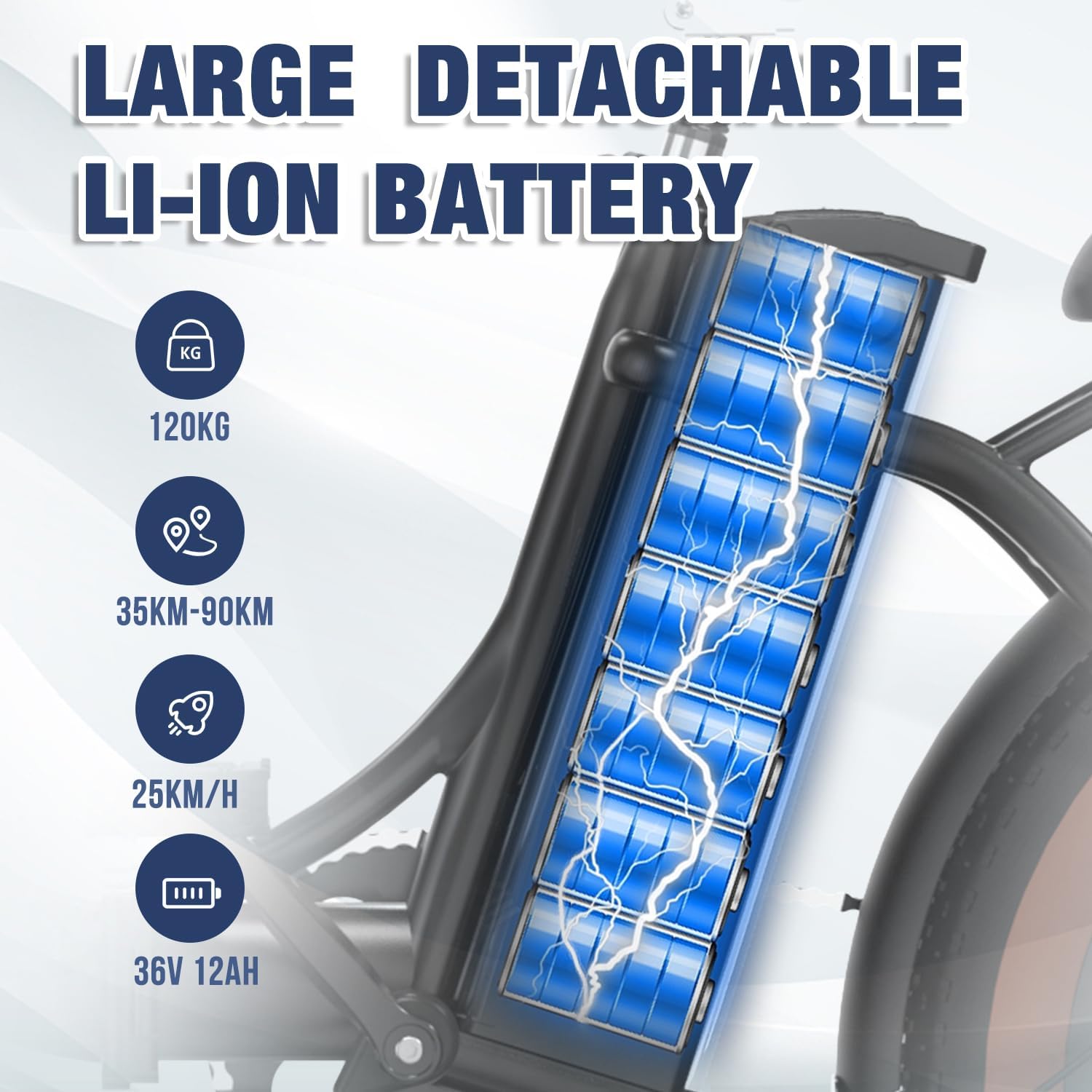 Large Detachable Li-Ion Battery