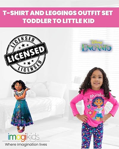 Miniatura 2 de Disney Encanto Mirabel Girls T-Shirt and Leggings Outfit Set Toddler to Little Kid