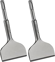 Vista 1 de Firecore 2 piezas de cincel SDS Plus de 3 pulgadas de ancho con manivela en ángulo doblado herramienta de cincel de extracción de azulejos