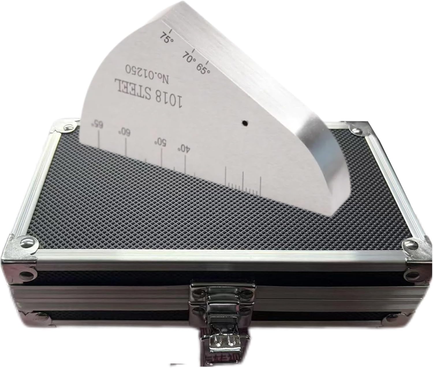 Ultrasonic Flaw Detector Standard Test Blocks Ultrasonic Calibration Block ASTM E164 with Range 35 to 75 Degrees 25mm and 50 mm Radius 1.5mm Hole Width 25mm for Calibration Test