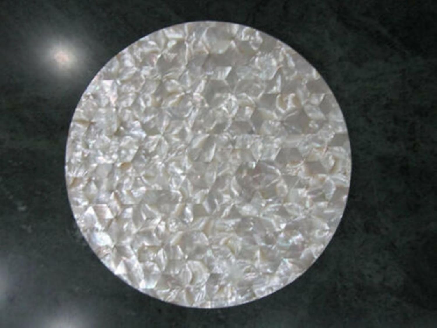 30 x 30 Inches Round Corner Table Top with Royal Look Mother of Pearl Overlay Work Outdoor Table